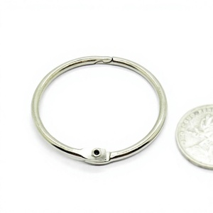 YIWANG Silver 1.5 Inch Nickel Plated <b>Binder</b> <b>Rings</b> Loose Leaf Book <b>Rings</b> for Flash Cards - Product Image 2