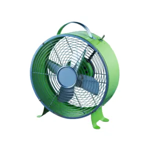 Ventilador pequeño de Metal, 4 aspas, Rom, nuevo estilo