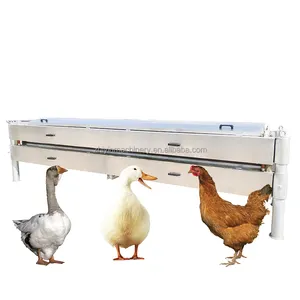 Grande macchina per la depilazione automatica orizzontale di pollo e anatra macchina per la depilazione di pollo e anatra a 34 assi