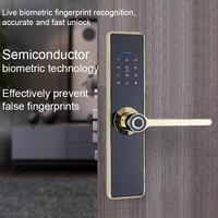 Serrure de sécurité intelligente biométrique à empreintes digitales pour porte en acier, en alliage de zinc, étanche IP66, pour portail principal de maison et cour