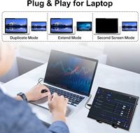 Ahududu PI 10.1/4/3/2/sıfır/B/B + Jetson Nano Win1/ 10/1024 için IPS ekran standı ile 600 inç ekran monitör 400x8/7