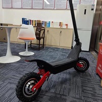 Trottinette électrique pliable de haute qualité, pneus larges de 11 pouces, moteurs doubles puissants de 2400 W, tout-terrain, HX X10