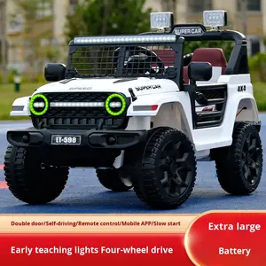 Véhicule Électrique Tout-Terrain à Quatre Roues pour Enfants, <span class=keywords><strong>Voiture</strong></span> Jouet Télécommandée en Plastique, Cadeau pour Garçons, Filles et Bébés - Product Image 3