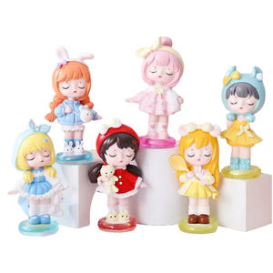 Nuevo lindo viaje chica caja ciega dibujos animados chica figura <span class=keywords><strong>mano</strong></span> hacer chica creativa decoración de escritorio adornos regalos para estudiantes - Product Image 1