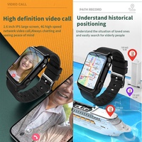 Ancianos Alzheimer Anti Lost 4G ranura para tarjetas SIM al aire libre gps rastreador de ubicación dispositivo electrónico portátil SOS llamada reloj inteligente