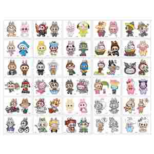 สติกเกอร์ลายการ์ตูนน่ารัก สไตล์สดใส กันน้ำ ติดทนนาน ขายส่ง ลายสักชั่วคราวแบบกระดาษ - Product Image 1