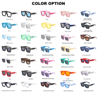 Lunettes de soleil de luxe surdimensionnées populaires 2026 pour hommes, monture carrée blanche de haute qualité, design de marque de mode haut de gamme