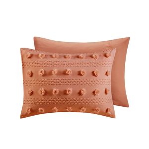 Juego de edredón con estampado Floral de Jacquard DB Clip, fundas de almohada lisas tejidas con bordado Super King de 6 piezas, hoteles de boda en casa - Product Image 4