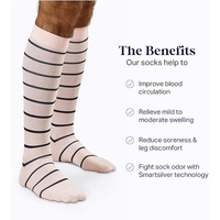 Chaussettes de compression graduées 15-20mmHg Chaussettes hautes au genou pour athlètes