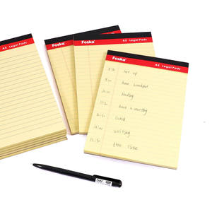 Bloc de Notas Foska de 50 Hojas, Papel Grueso Premium de 70 g/m², Sin Manchas de Tinta - Blocs de Notas Legales en Blanco <span class=keywords><strong>para</strong></span> Trabajo, Estudio y Negocios - Product Image 1