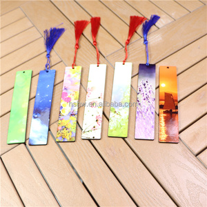 Kostenlose Muster Umweltfreundliche Holz-Geschenkanhänger mit Quasten, Großhandel MDF Doppelseitige Weiß Glänzende Sublimations-Lesezeichen-Rohlinge - Product Image 6