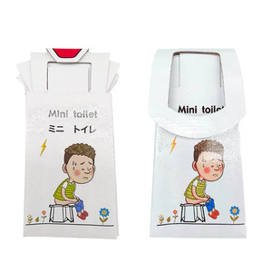 Mini toilette pour enfants 13x13cm, pot de toilette d'urgence portable avec sac, capacité de 500ml, utilisation en voyage - Product Image 3
