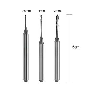 Roland phòng thí nghiệm nha khoa điện phay Mũi Khoan 0.6mm 1.0mm 2.0mm Kim Cương lớp phủ thép cho Zirconia khối cho Zirconia - Product Image 5