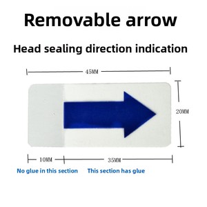 Pegatinas de flecha de PVC extraíbles, etiquetas adhesivas de productos y marca de Control de calidad, Impresión de pegatinas de Color para embalaje - Product Image 2
