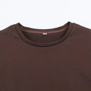 Nuova Moda 2026: T-shirt da <span class=keywords><strong>Donna</strong></span> Slim Fit con Collo Tondo, Maniche Corte e Dettagli Asimmetrici in <span class=keywords><strong>Pizzo</strong></span> e Canapa - Product Image 6