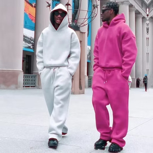 Conjunto <span class=keywords><strong>de</strong></span> Sudadera y Pantalones Deportivos Personalizados, 100% Algodón, Felpa Francesa, Trajes Deportivos Casuales, Conjuntos <span class=keywords><strong>de</strong></span> Sudadera con Capucha y Pantalones Deportivos - Product Image 1