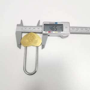 2025 nuevo estilo de alta calidad pequeño candado decorativo en forma de corazón San Valentín Navidad boda amor candados - Product Image 4