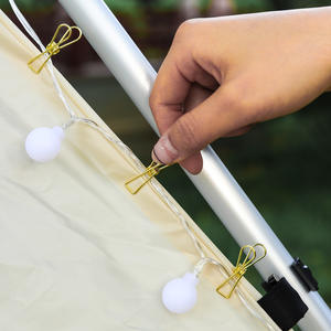 Hike Mount Mini Pigtail Clip Gold Rose Gold Iron Outdoor Tent Securing Clip For Windproof Rope Camping Decor Series - Product Image 3