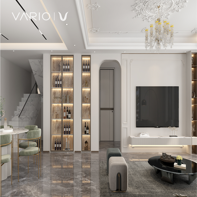 VARIO  Integrated Design & Manufacturing Solutions for High-end Villas, Custom Wine Cabinets and Dining & Living Space Furniture