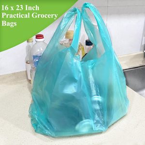 ถุงขยะแบบเสื้อยืดสำหรับงานหนัก ถุงหิ้วแบบเสื้อกั๊ก HDPE หนา สำหรับใช้ในเชิงพาณิชย์และอุตสาหกรรม - Product Image 5