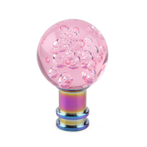 Crastp Crystal Gear <b>Shift</b> <b>Knob</b> Blue Acrylic Bubble Manual Automatic Transmission Car Accessory - Product Image 2