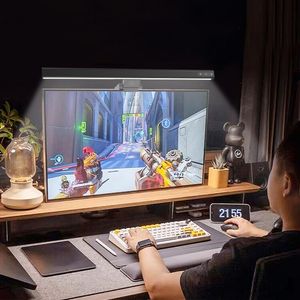 Oturma Odası Oyun USB LED PC Bilgisayar Monitörü Ekranı Asılı Dokunmatik Kontrollü Alüminyum Alaşımlı Göz Koruyucu Yer Tasarruflu Masaüstü Okuma Lambası - Product Image 4