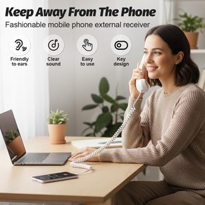 <span class=keywords><strong>Retro</strong></span> điện thoại cầm tay 2026 Cổ Điển <span class=keywords><strong>Retro</strong></span> điện thoại cầm tay có dây điện thoại cố định xử lý <span class=keywords><strong>Receiver</strong></span> cho di động di động video - Product Image 4