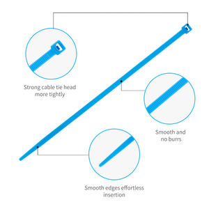 إكسسوارات كابيلبيندر ، أربطة كابل PA66 ، أربطة سوداء ، x ، نايلون ، سلك ذاتي القفل ، طقم سحاب من البلاستيك - Product Image 2