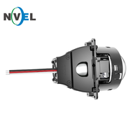 Carlitek H4 H7 9005 9006 Projecteur de Lumière 2,5 Pouces MINI Auto Bi LED Projecteur Lentille Phare 90W 6000k 25000LM Ampoules LED HID