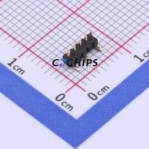 X1311WVS-05J-C18D42R2 Pin Header SMD,P=1.27mm Connector ( Pin Structure: 1x5P )( Pitch: 1.27mm )( Row Spacing: 1.27mm ) - Product Image 1