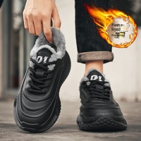 Sneakers synthétiques pour hommes les plus vendues, tendance hiver, nouveau style, doublure en fourrure, rembourrage supplémentaire, semelle souple, semelle intermédiaire en PVC