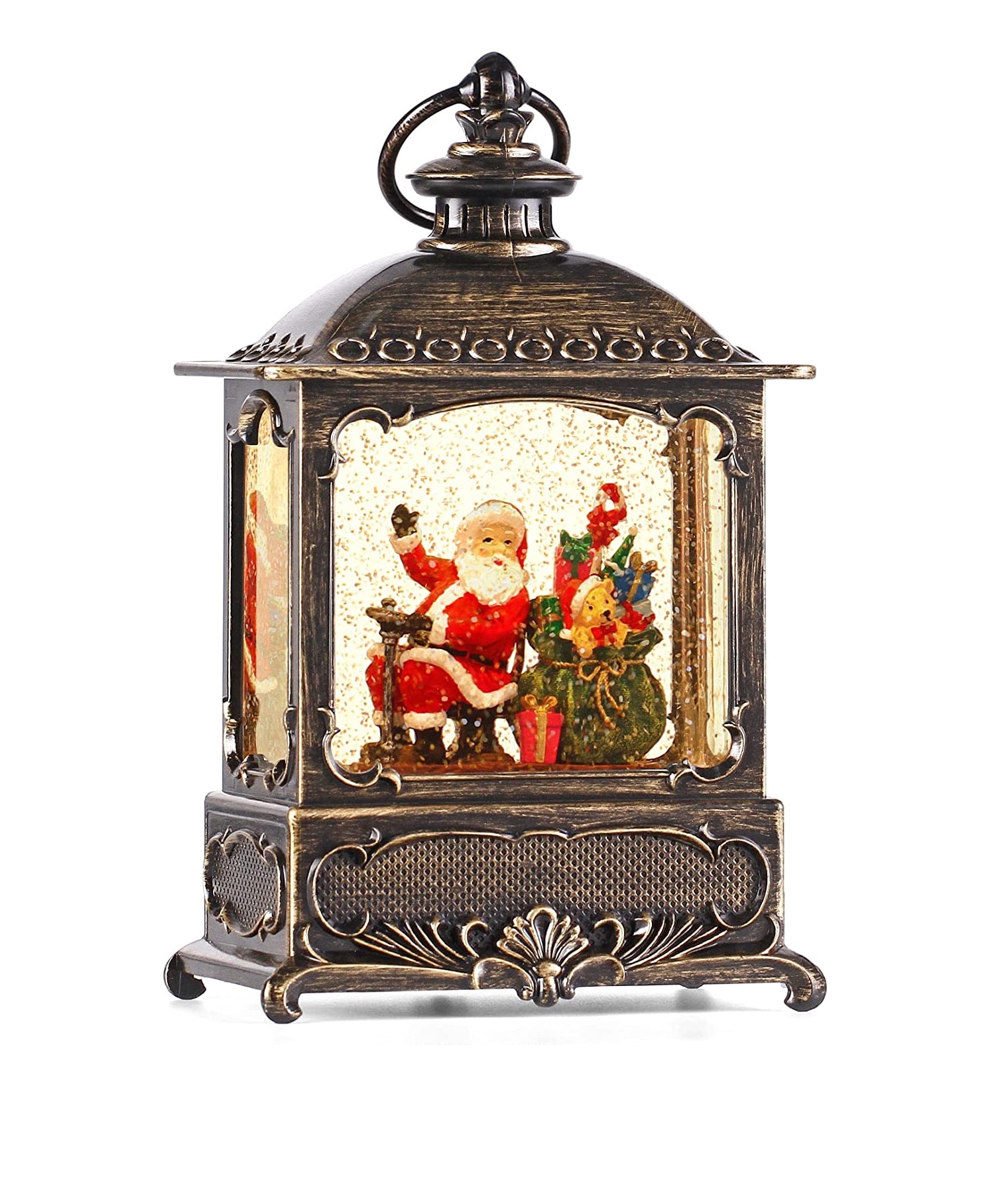 Музыкальные блестки Снежный шар Фонарь, Рождественский таймер, Блестящий вихревой