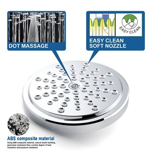 Soffione Doccia Moderno con Filtro <span class=keywords><strong>Esterno</strong></span> e Finitura Cromata per Bagno - Product Image 2