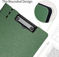 Carpeta Portapapeles A4 con Doble Clip Metálico, Textura Repujada, Plegable 360° °   Portapapeles Giratorio para Enfermería con Soporte para Bolígrafo