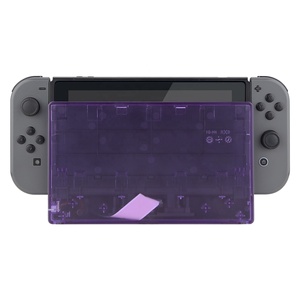 EXtremeRate ชุดเปลี่ยนฝาครอบใสสีม่วงแบบกำหนดเองสำหรับแท่นชาร์จ Nintendo Switch - Product Image 6