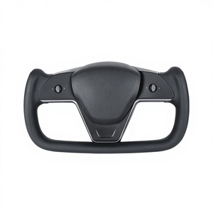 Volante in Pelle Stile Sportivo per <span class=keywords><strong>Tesla</strong></span> <span class=keywords><strong>Model</strong></span> 3/Y/<span class=keywords><strong>X</strong></span>/S - Volante Riscaldato Durevole con Adattamento Personalizzato - Product Image 1