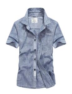 Commercio all'ingrosso di Vendita di Alta Qualità di Stampa Del Cotone Degli Uomini Sottili Della Camicia delle - Product Image 2