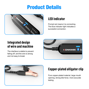 Máy Kiểm Tra Ắc Quy Ô Tô BK200 Konnwei Máy Kiểm Tra Ắc Quy Bluetooth BM2 BM3 Máy Phân Tích Ắc Quy Ô Tô 6V 12V 24V - Product Image 5