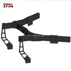 Single Screen Sim Racing Simulator Monitor Immer sive Immobil ized Stand Verstärkte Gelenke Eye Strain Reduction für lange Rennen Neu - Product Image 3