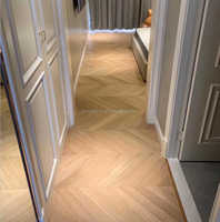 Parquet en chêne européen parquet en bois massif véritable motif chevron plancher en bois