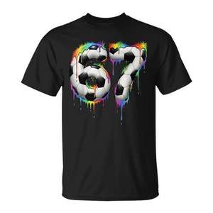 T-shirt Soccer 67 Six Seven Gen Alpha Meme Rainbow Drip - Product Image 1