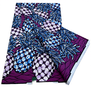 Tissu imprimé africain en coton 100% lavé, twill, Ankara Capulana pour doublure de sacs, chemises - Design nigérian - Product Image 4