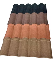 Muestra Gratuita de Tejas Metálicas Corrugadas con Recubrimiento de Piedra de 0.5mm de Espesor, Garantía de 50 Años para Casas, Iglesias, Hoteles y Edificios - Product Image 1