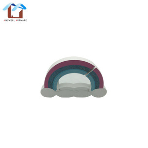 Arco Iris forma chica niños <span class=keywords><strong>de</strong></span> <span class=keywords><strong>ahorro</strong></span> <span class=keywords><strong>de</strong></span> banco <span class=keywords><strong>de</strong></span> madera caja <span class=keywords><strong>de</strong></span> dinero - Product Image 1