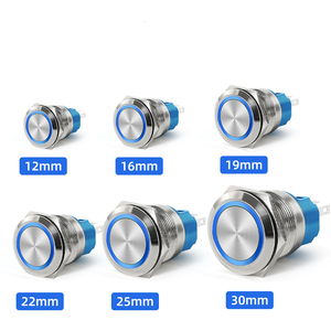 12mm 16mm 19mm 22mm Metal Push Button Switch Self-locking Reset Normally Open Normally Closed IP66 with LED - Product Image 4