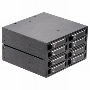 Boîtier de disque dur externe Unestech en aluminium à 8 baies, interface SATA 2,5 pouces pour ordinateur – Offre spéciale - Product Image 1