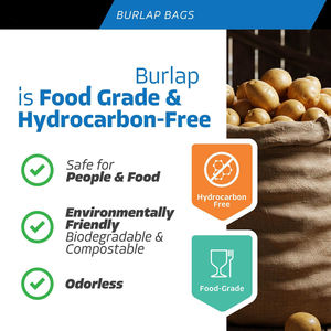 Grand sac en toile de jute en gros, sacs de culture pour plantes, sacs de culture de légumes, sacs en toile de jute, sacs à pommes de terre, sacs de course en toile de jute - Product Image 4