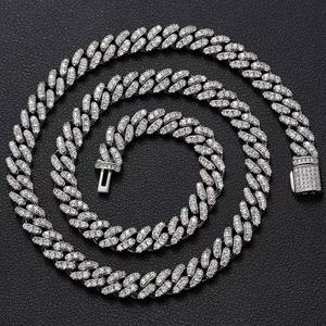 Collar de Cadena Cubana de Moissanita Premium, Plata de Ley 925, Chapado en Oro de 18K, Joyería de Moda Hip Hop para Hombres y Mujeres - Product Image 3