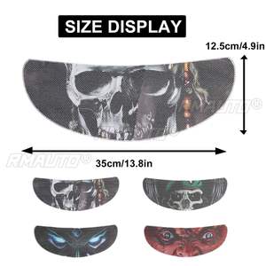 Pegatina Removible para Visera de Casco de Motocicleta, Calcomanía Genial en 4 Estilos a Elegir, Pegatina para Visera de Casco de Carreras de Motocicleta - Product Image 2