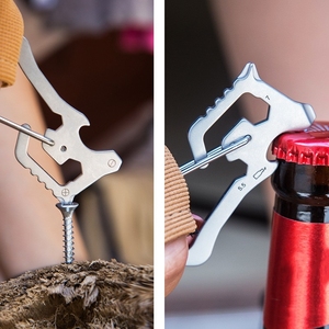 Carte multi-outils <span class=keywords><strong>EDC</strong></span> <span class=keywords><strong>6</strong></span> en 1 pour l'extérieur, outil de poche, accessoires de porte-clés pour le camping, la survie et les situations d'urgence - Product Image 6
